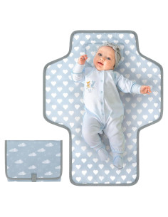 Almohadilla Portátil para Cambiar Pañales Accmor Nube Gris