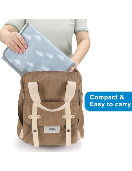 Almohadilla Portátil para Cambiar Pañales Accmor Nube Gris