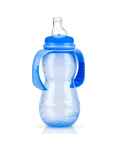 Biberón Nuby Non-Goteo 3 Etapas 320 ml Rosa