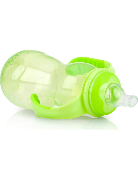 Biberón Nuby Non-Goteo 3 Etapas 320 ml Rosa