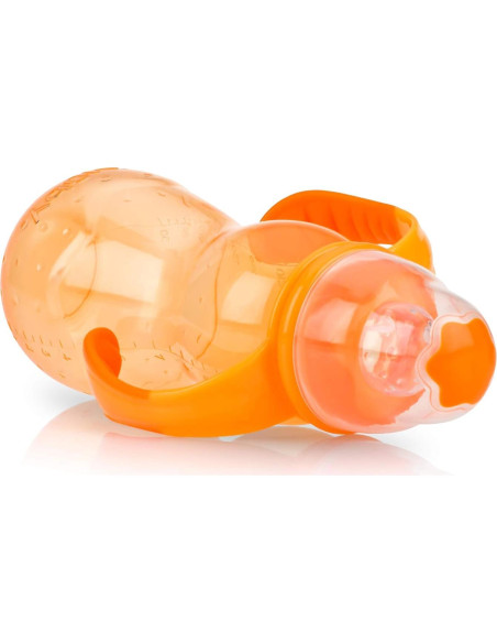 Biberón Nuby Non-Goteo 3 Etapas 320 ml Rosa