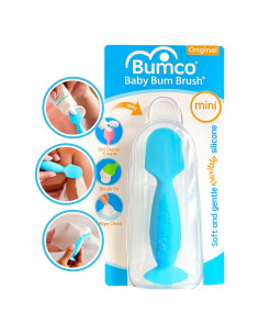 Espátula Mini Bumco para Crema de Pañales con Estuche - Silicona Libre de BPA