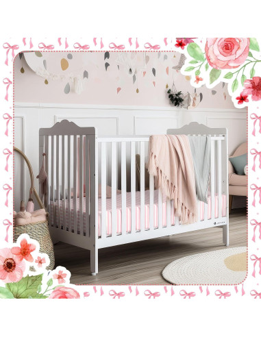 Juego de Sábanas para Cuna Peryiter Rosa Lazo 2 Piezas 132x71 cm