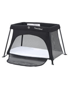Cuna de viaje Pamo Babe ligera con colchón y malla transpirable