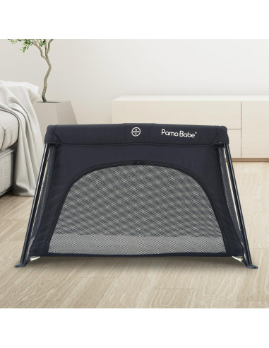 Cuna de viaje Pamo Babe ligera con colchón y malla transpirable