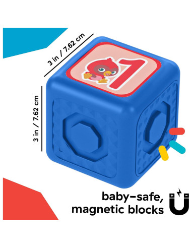 Juego de Bloques Magnéticos Baby Einstein 11 Piezas STEAM 6+ Meses