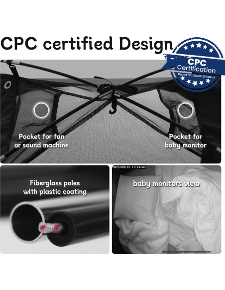 Tienda de Sueño Blackout Knocloc para Niños Pequeños 190.5x99 cm Tienda de Sueño Blackout Knocloc para Niños Pequeños 190.5x99 cm