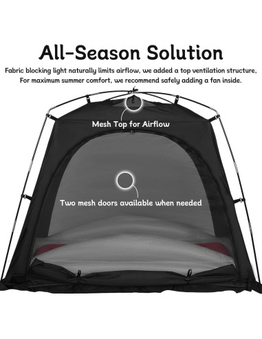 Tienda de Sueño Blackout Knocloc para Niños Pequeños 190.5x99 cm