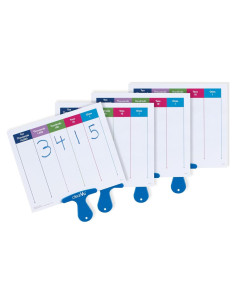 Tableros de Respuestas de Valor Posicional hand2mind - Paquete de 4