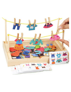 Juego Educativo de Colgar Ropa Eduland Montessori para Niños