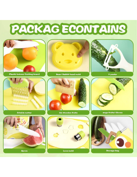 Set de Cocina Montessori 18 Piezas Acessorz para Niños