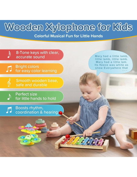 Juguetes Montessori 7 en 1 Somastung para Bebés 6-36 Meses