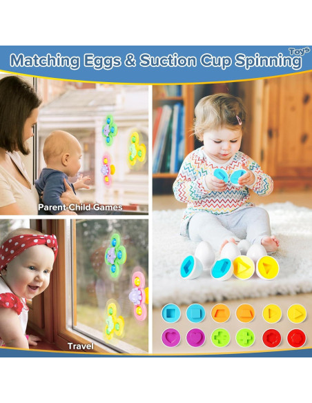 Juguetes Montessori 7 en 1 Somastung para Bebés 6-36 Meses