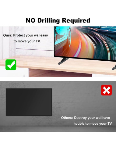 Patas de Soporte VINABTY para Hisense 85U7H 85A65GUA 4K TV