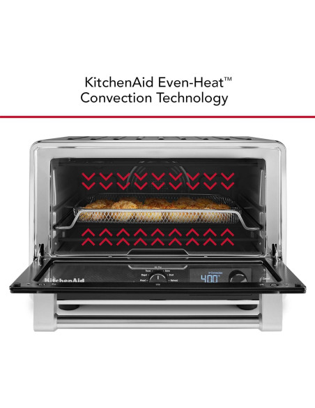 Horno de Encimera Digital KitchenAid KCO128BM con Aire Frito 21L