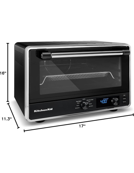 Horno de Encimera Digital KitchenAid KCO128BM con Aire Frito 21L