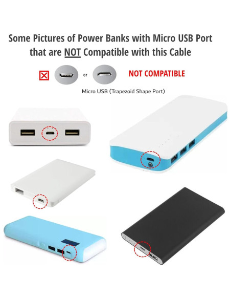 Cable de carga USB-C a USB-C 0.91m IENZA para powerbanks