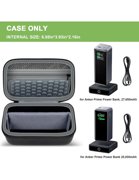 Funda de Viaje para Power Bank Anker Prime 20,000mAh - Negra
