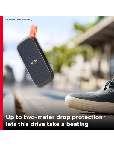 SanDisk SSD Portátil 2TB USB-C 3.2 - Velocidad 800MB/s