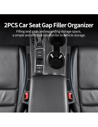 Paquete de 2 Organizadores de Relleno Espacio Asientos Coche NSNIBEIGE