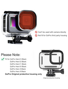 Filtro de Buceo SOONSUN 3-Pack para GoPro Hero 8-13 Black 2
