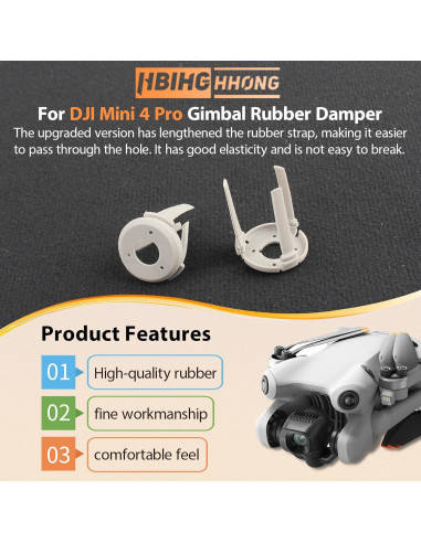 Reemplazo Goma Amortiguador Gimbal DJI Mini 4 Pro - Herramientas Incluidas