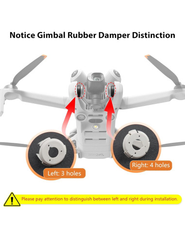 Reemplazo Goma Amortiguador Gimbal DJI Mini 4 Pro - Herramientas Incluidas