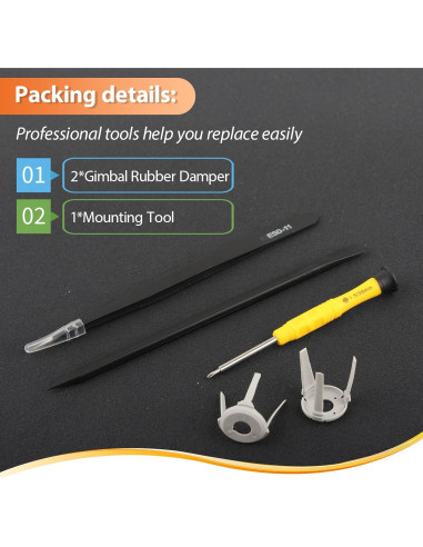 Reemplazo Goma Amortiguador Gimbal DJI Mini 4 Pro - Herramientas Incluidas