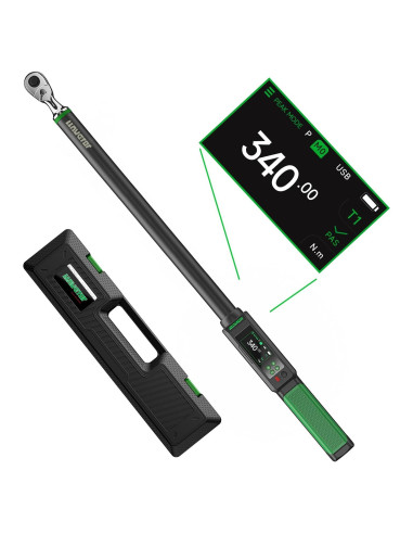 Llave de Torque Digital LLAVETOR 1/2" 17-340 N.m Precisión +/-2%