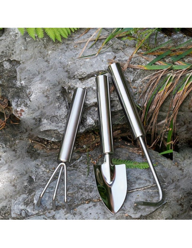 Juego de Herramientas de Jardinería 3 en 1 Screwizard - Aluminio