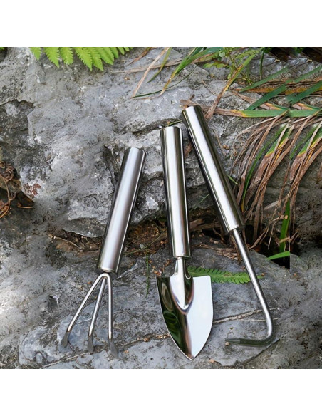 Juego de Herramientas de Jardinería 3 en 1 Screwizard - Aluminio