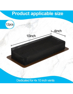 12 Trampas de Registro de Piso Malla Ventilación 4x10 cm LOSYHU 2