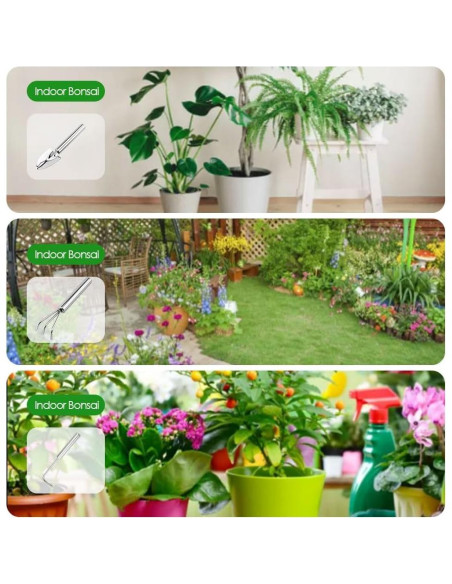 Juego de Herramientas de Jardinería 3 en 1 Screwizard - Aluminio