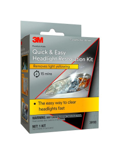 Kit de Restauración de Faros 3M 39193, Elimina Amarillento en 15 Min