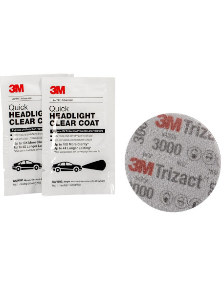 Kit de Restauración de Faros 3M 39193, Elimina Amarillento en 15 Min