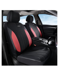 Cubiertas de Asiento Coverado 5089-MESH, Impermeables, Rojo y Negro