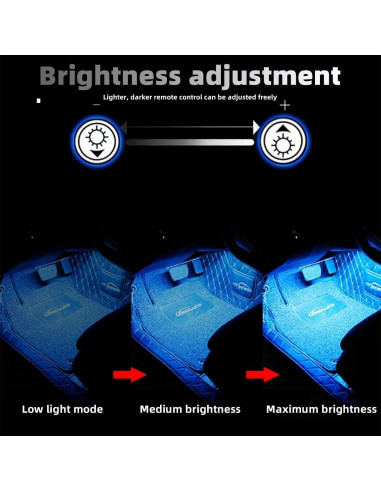 Luces LED Multicolor para Coche Moioee - Kit 4 Piezas 12V