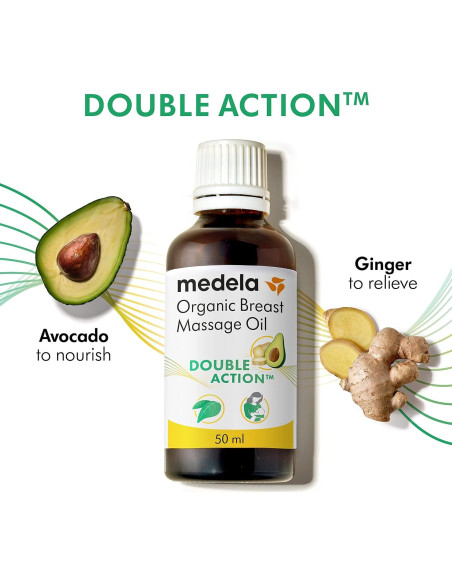Aceite de Masaje Orgánico Medela 50 ml para Madres Lactantes