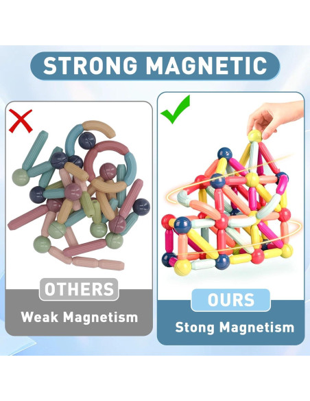 Bloques de Construcción Magnéticos JTNFSH 42PCS Juguete Educativo