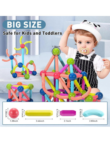 Bloques de Construcción Magnéticos JTNFSH 42PCS Juguete Educativo