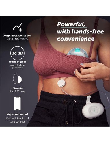 Bomba de Pecho Doble Elvie Stride 2 - Control App, Silenciosa