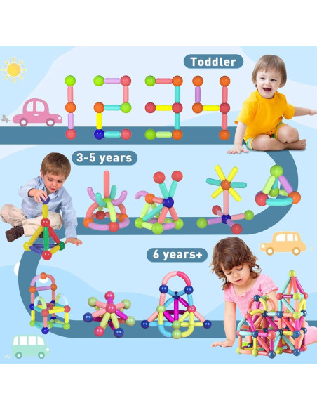 Bloques de Construcción Magnéticos JTNFSH 42PCS Juguete Educativo