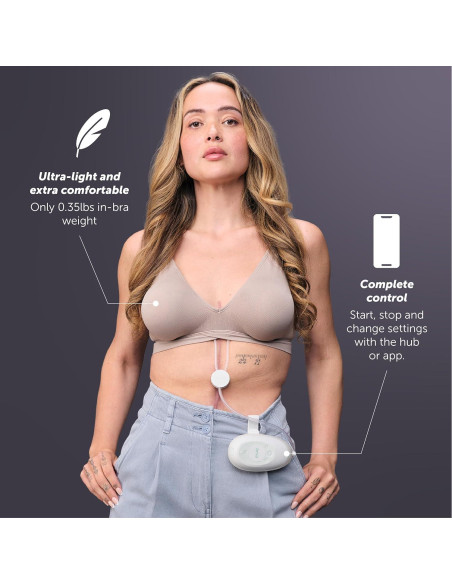 Bomba de Pecho Doble Elvie Stride 2 - Control App, Silenciosa
