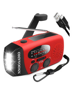 Radio de Emergencia NOAA NNOOAADIO AY-028S-R con Linterna LED