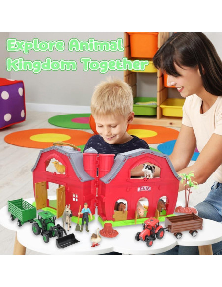 Set de Juego de Granja BOLZRA con Animales y Tractor