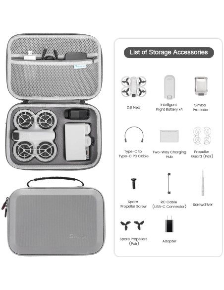 Funda de Transporte Skyreat para Drone DJI Neo - Compacta y Ligera