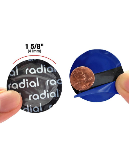 Parche de Neumático Radial Genérico 41mm Paquete de 50 Pcs
