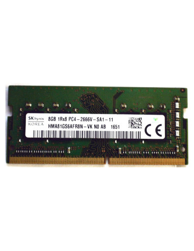 Memoria RAM Hynix 8GB DDR4 SODIMM 2666MHz PC4-21300
