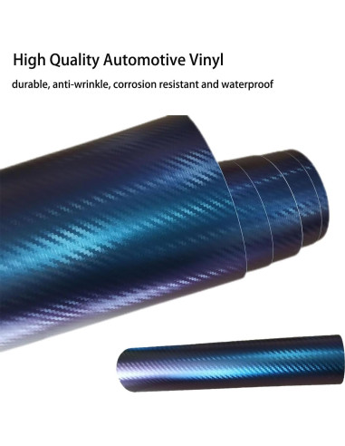 Vinilo Camaleón USSDE 30x150cm Púrpura Brillante para Auto