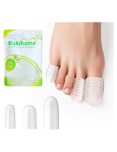 Protectores de Dedos Bukihome 16 PCS Silicona Alivio Dolor